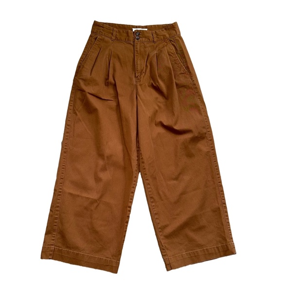 Madewell Wide Leg Pleated Pants 2 - Picture 2 of 8